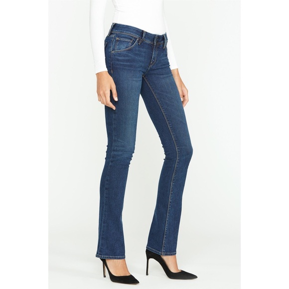 Hudson Jeans Denim - Hudson Mid-Rise Baby Bootcut Jean size 32 dark wash